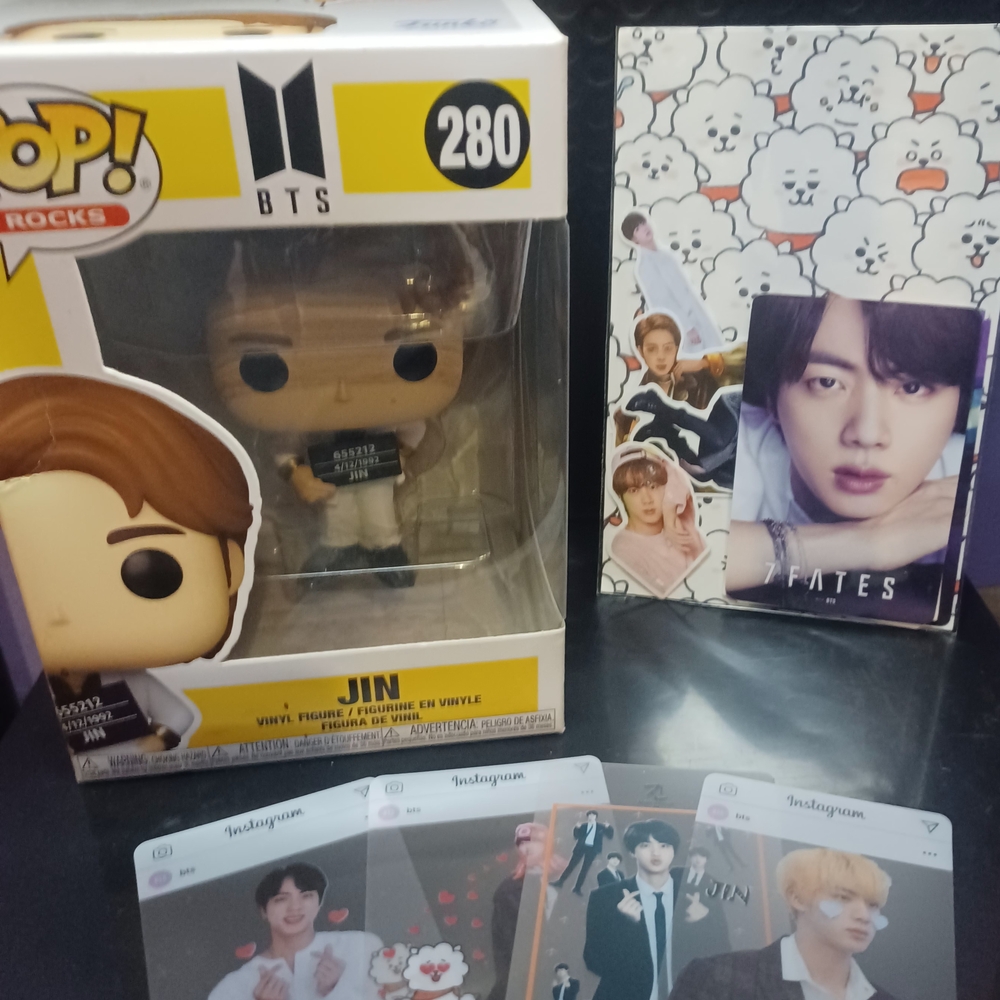 Funko Pop BTS Jin Figure with Photocards